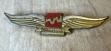 Vintage Western Airlines Junior Pilot Wings Pin Advertising picture