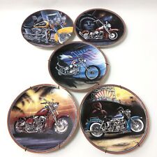 Set of 5 Easyriders Plate Collection Franklin Mint Symbols Of Freedom Iron Sting picture