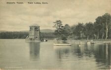 Alvord’s Tower, Twin Lakes, Connecticut Vintage RPPC Postcard picture