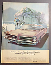 Magazine Advertisement 1965 Pontiac Bonneville picture