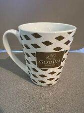 Godiva Coffee Mug Chocolate Belgium 1926 Gold & White 2015 Tea Cup with Handle picture