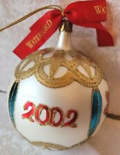 Vintage Waterford Holiday Heirlooms 2001 / 2002 New Year's Ball Ornament  picture