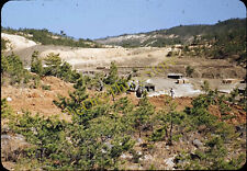 Korea FSU Military Camp Base Buildings 1950s 35mm Slide Red Border Kodachrome picture