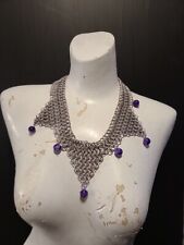 Medieval Aluminum Butted Ring Chainmail Necklace for Woman  picture