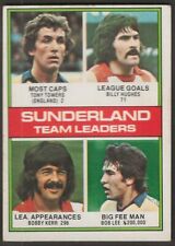 TOPPS-FOOTBALL (RED BACK 1977)-#118- SUNDERLAND BOB LEE TOWERS HUGHES KERR picture