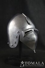 Bascinet Medieval Helmet Armour Buhurt Helmet Knight Battle Larp Steel X-MASS G picture