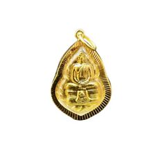Pendant 18K Gold Phra Sothorn Thai Amulet Thai Yellow Asian Gift High Quality picture