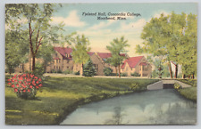 Postcard Moorhead, Minnesota, Fjelstad Hall, Concordia College Linen A672 picture