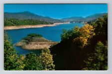 NC-North Carolina, Fontana Lake & Dam, Vintage Postcard picture