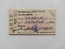 British Rail Train Ticket London Carlisle 1973 picture