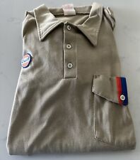 GULF GAS STATION Attendant Shirt, Work Shirt, Short Sleeve - Vintage (ca 1980) picture