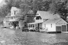 1920 LAKE WILLOUGHBY VERMONT THE BOULDERS LAKESIDE COTTAGE 8X12 PHOTO AMERICANA picture