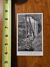 POSTCARD RUSTIC STAIRWAY CLIFTY FALLS STATE PARK MADISON INDIANA RARE OLD picture