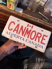 Vintage 1997 Alberta Canada “CANMORE” 12” License Plate “New in Cellophane” picture
