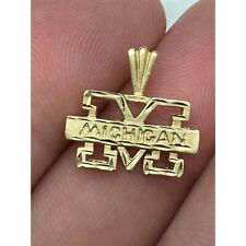 Vintage 14k Yellow Gold University of Michigan College Charm picture