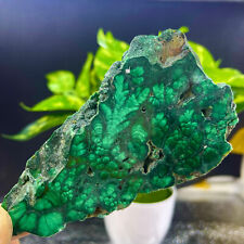 178G Natural glossy Malachite transparent cluster rough mineral sample picture