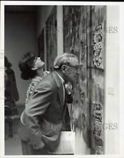 1979 Press Photo Joseph Hirshhorn at Director's Opening Day at his museum picture