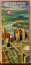 1968 Folding Pittsburgh Tourgide Map Sightseeing Tour Renaissance City picture