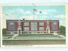 Pre-Chrome HIGH SCHOOL SCENE West Liberty - Near Urbana Ohio OH 6/7 AG6692 picture
