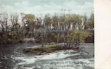 Schuylerville NY New York Fish Creek Rapids Mansion 1910s DB Vtg Postcard K7 picture