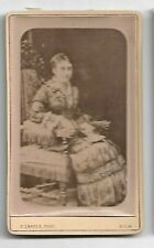 Vintage CDV - Beautiful Victorian dress - Photo by F Castex, Auch, France (5118) picture
