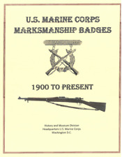 Pre WW I Marine Corps USMC Sharpshooter Badges 1912 to 1960s Book Color Photos picture