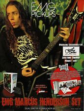 EMG PICKUPS - MARCUS HENDERSON - 2007 Print Advertisement picture