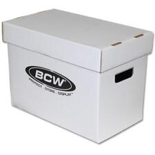 BCW Short Comic Book Storage Box Holds 150-175 Stackable Cardboard w/Handles picture