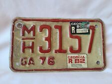 Vintage 1976 1982 Georgia Motorcycle License Plate 12221 picture