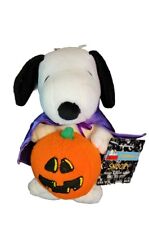 Hallmark Halloween Peanuts Snoopy Vampire Cape Pumpkin Plush Toy (Original Tag) picture