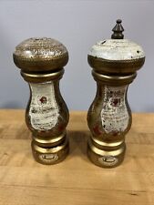 Vintage Italian salt and pepper shakers Set. 6 Inches picture