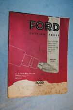 Vintage 1957 Ford Cutting Tools Catalog 601 Carr Supply Pittsfield MA picture