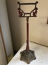 Antique Bradley Hubbard Cast Smoking Stand Pedestal Table  Stand Double Griffons picture