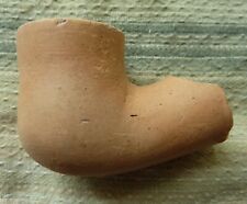 Red Clay Authentic Indian Trade Pipe with 1.25 Inch Diameter Bowl picture