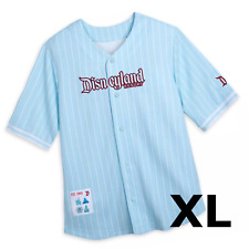 Disneyland Resort Baseball Jersey XL Pinstripe Disney Shirt picture