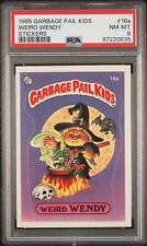 1985 Topps OS1 Garbage Pail Kids Series 1 Weird Wendy 16a Matte Card PSA 8 NM picture