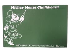 Vintage Disney Mickey Mouse Chalkboard Chalk, Green Raco 18x12 ABC picture
