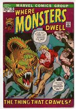 WHERE MONSTERS DWELL 13  VG  1972  The Crawling Creature, The Frightening Fog picture