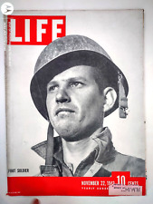 1943 WWI LIFE Magazine November 22, Army Foot Soldier, Nazi German Generals picture