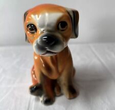 Mid Century 1960s Orange Dog Vintage Ceramic Figure Mantelpiece Dog 4.5” Kitsch picture