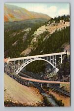 CO-Colorado High Bridge Eagle River Canyon U.S. Route 24 Vintage c1944 Postcard picture