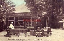 1910 CRYSTAL LITH. SPRING. EXCELSIOR SPRINGS, MO. man sits on park bench picture