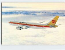 Postcard Airbus A300 Continental Airlines picture