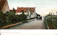 Waterloo, Belgium, c1904, Horse and Buggy, Vintage Postcard 1984 picture