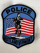 RUTLAND VERMONT POLICE COLLECTIBLE PATCH picture
