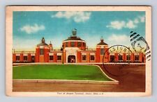 Akron PA-Pennsylvania, View of Airport Terminal, Antique Vintage Postcard picture