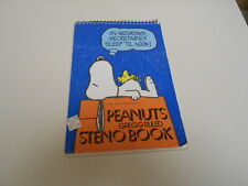 Peanuts Gregg Ruled Steno Book - On Saturdays Secretaries Sleep 'Til Noon picture