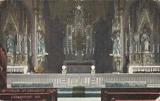 Interior St. Vincent's Church Logansport Indiana IN 1911 Postcard picture