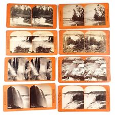 Niagara Falls Stereoview Lot of 8 Antique Stereoscopic Photo Starter Set C1733 picture