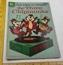 The Three Chipmunks comic book Dell Four color #1042 VG/F 1959 1st app Alvin picture